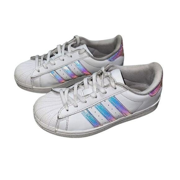 Adidas Superstar Iridescent Sneakers Sz. 2 - Picture 1 of 12
